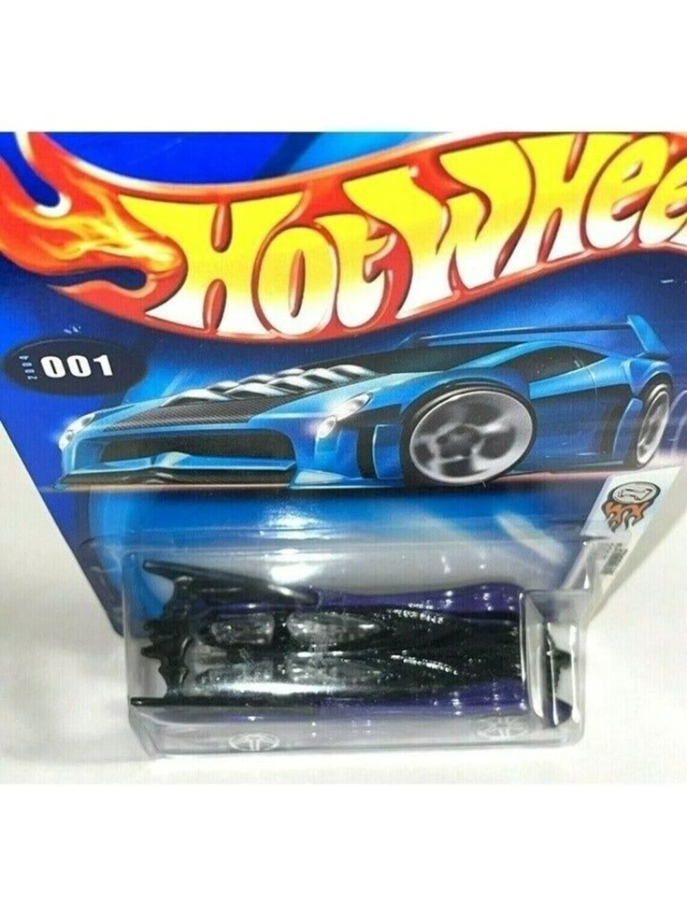 Vintage Die Cast Hot Wheels 2004 BATMOBILE #001 First Editions Car 1/100 Purple - Picture 2 of 9